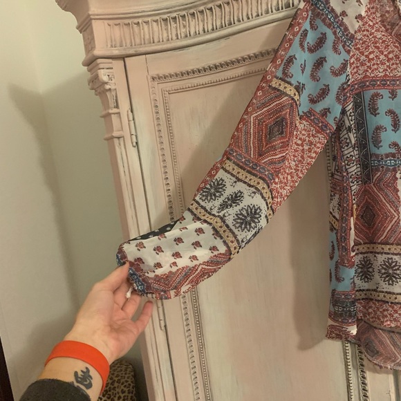 EUC boho style top/blouse small - Picture 6 of 8